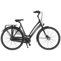 BURGERS URBAN DAMES NEXUS 7 ROLLERBRAKE 55 CM MAT ZWART