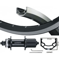 KGS ACHTERWIEL 28 INCH (622) VELG ZW/ZIL CENTERLOCK/VELGREM 7SP UITVAL