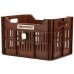 URBAN PROOF FIETSKRAT RECYCLED KUNSTSTOF 30L CLICK TOFFEE BRUIN 40X30X25 CM