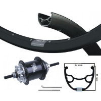 KGS ACHTERWIEL 28 INCH (622) SA 3V RS-RK3 VRIJLOOP / SCHIJFREM VELG 32 MM ( O.A. VAN MOOF )