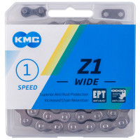 KMC Z1 EPT E-BIKE FIETSKETTING WIDE 1/2X1/8 128 SCHAKELS ZILVER IN DOOSJE