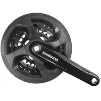 SHIMANO CRANKSTEL FC-TY301 42X34X24T -4MM 170MM 6-8 SPEED ZWART