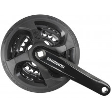 SHIMANO CRANKSTEL FC-TY301 42X34X24T -4MM 170MM 6-8 SPEED ZWART