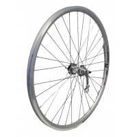 KGS ACHTERWIEL 28 INCH (622) ALU VELG ZILVER VELAMOS REMNAAF