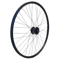 KGZ VOORWIEL 28 INCH (622) NAAFDYN+R.BRAKE 6V2,4 W VAST VELG EN SPAKEN ZWART