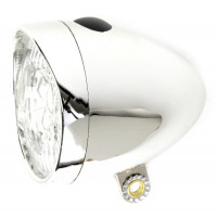 IKZILIGHT RETRO KOPLAMP CHROOM LED OP KAART