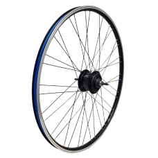 KGZ ACHTERWIEL 28INCH (622) VELG EN SPAAK 2X18 ZWART NEXUS 8 RB ZWART