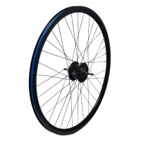 KGZ ACHTERWIEL 28INCH (622) VELG EN SPAAK ZWART NEXUS 7 RB ZWART