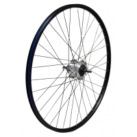 KGZ ACHTERWIEL 28INCH (622) VELG EN SPAAK ZWART NEXUS 7 RB ZILVER