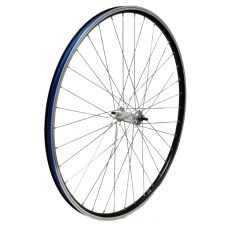 KGZ VOORWIEL 28 INCH (622) VELG ZWART/ZILVER VASTE AS