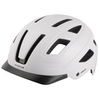 M-WAVE URBAN HELM MET LICHT MAAT M 55-58CM MAT WIT