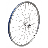 KGZ VOORWIEL 28 INCH (622) VELG ZILVER SPAKEN RVS VASTE AS