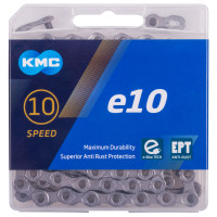 KMC E10 EPT KETTING 1/2X11/128 E-BIKE 10V 136 SCHAKELS ZILVER IN DOOSJE