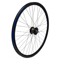 KGZ VOORWIEL 28 INCH (622) NAAFDYN+R.BRAKE 6V2,4 W VAST VELG EN SPAKEN ZWART