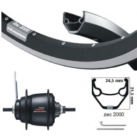 KGS ACHTERWIEL 28 INCH (622) NEXUS 5 REMNAAF ZWART