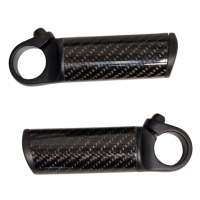 AA+ CARBON / ALU BAR ENDS 80 MM / 22.2 MM