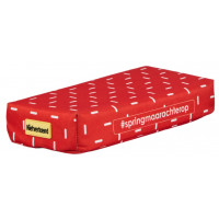 NIETVERKEERD BAGAGEDRAGER ZITJE 32X15X5CM MYSTERY STRIPES ROOD