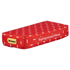 NIETVERKEERD BAGAGEDRAGER ZITJE 32X15X5CM MYSTERY STRIPES ROOD