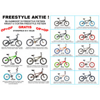 BIKEFUN BMX FREESTYLE TORNADO DECEMBER ACTIE 10 + 5 GRATIS SORTIE KLEUR