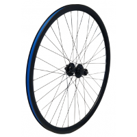 KGZ ACHTERWIEL 28 INCH (622) CASSETTE 8-10 SPD SPAKEN ZWART VELG ZWART DISC 6 BOUT UITVAL