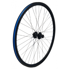 KGZ ACHTERWIEL 28 INCH (622) CASSETTE 8-10 SPD SPAKEN ZWART VELG ZWART DISC 6 BOUT UITVAL