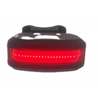 IKZILIGHT ACHTERLICHT TOSTI 40 MET COB 40 LED USB OPLAADBAAR OP KAART