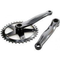 HZB KETTINGWIEL/CRANKSET ALUMINIUM 44 TANDS 170 MM 3/32 - 1/8 ZWART
