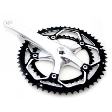 HZB LASCO CRANKSET / KETTINGWIEL RACE 8/9 SPEED 53-39 T - 2 MM BSA