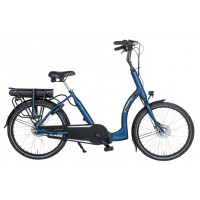 BURGERS ERGO E-BIKE 24 INCH LAGE INSTAP LOW ENTREE 504W / 51 CM NEXUS 7 ROLLERBRAKE MAT AZURRO