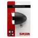 SIMSON 022030 BATTERIJ KOPLAMP CLASSIC LUXURIOUS ZWART 30 LUX STVZO-KEUR