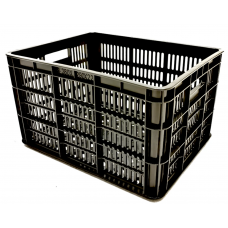 AA+ KUNSTSTOF PVC FIETSKRAT UNI ZWART 40X32X32 CM