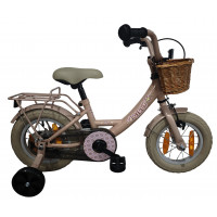 BIKEFUN 12GG30 12 INCH GIRLY LICHT ROZE REMNAAF MET MANDJE EN ZIJWIELEN