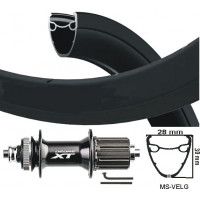 KGS / SHIMANO XT ACHTERWIEL 28 / 29 INCH ( 622 ) ZWART 8-11 SPEED CENTERLOCK QR UITVAL KGS / SHIMANO XT ACHTERWIEL 28 / 29 INCH ( 622 ) ZWART 8-11 SPEED CENTERLOCK QR UITVAL