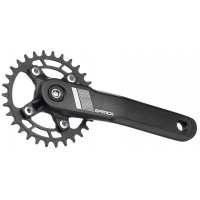 SAMOX CRANKSTEL 30T/165MM 9-12 SPEED ALUMINIUM ZWART