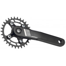 SAMOX CRANKSTEL 30T/165MM 9-12 SPEED ALUMINIUM ZWART
