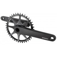 SAMOX CRANKSTEL 40T/175MM 9-12 SPEED ALUMINIUM + TRAPAS ZWART