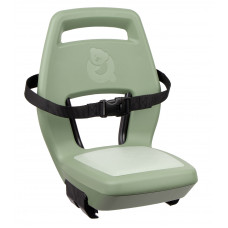 QIBBEL Q367 ACHTERZITJE 6+ JUNIOR MET VOETSTEUNEN EN BESCHERMPLATEN SAGE GROEN