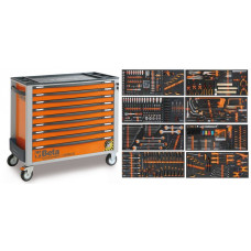 BETA BW 2400S XL9/E-XXL GEREEDSCHAPSWAGEN 716-DELIG / 9 LADEN ORANJE