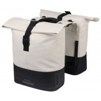 BASIL 18504 COVE DUBBELE FIETSTAS MIK 28-32L. WIT/ZWART