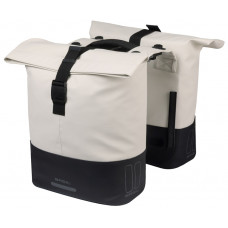 BASIL 18504 COVE DUBBELE FIETSTAS MIK 28-32L. WIT/ZWART