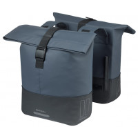 BASIL 18503 COVE DUBBELE FIETSTAS 28-32L. MARINEBLAUW/ZWART