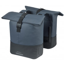 BASIL 18503 COVE DUBBELE FIETSTAS 28-32L. MARINEBLAUW/ZWART