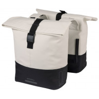 BASIL 18501 COVE DUBBELE FIETSTAS 28-32L. WIT/ZWART