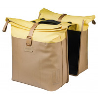 BASIL 18520 VIVE DUBBELE FIETSTAS MIK 28-35L. ZAND/GEEL