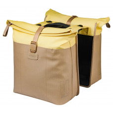 BASIL 18520 VIVE DUBBELE FIETSTAS MIK 28-35L. ZAND/GEEL