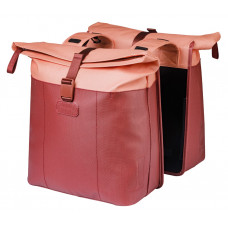 BASIL 18518 VIVE DUBBELE FIETSTAS 28-35L. BORDEAUX/ROZE