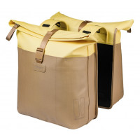BASIL 18517 VIVE DUBBELE FIETSTAS 28-35L. ZAND/GEEL
