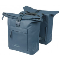 BASIL 18550 BROOKLYN DUBBELE FIETSTAS MIK 41L. MARINEBLAUW