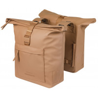 BASIL 18546 BROOKLYN DUBBELE FIETSTAS 41L. ZAND