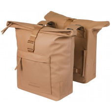 BASIL 18546 BROOKLYN DUBBELE FIETSTAS 41L. ZAND